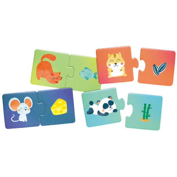 Puzzle joc „Potrivește perechea – Ora gustării animalelor” Puzzle joc „Potrivește perechea – Ora gustării animalelor”