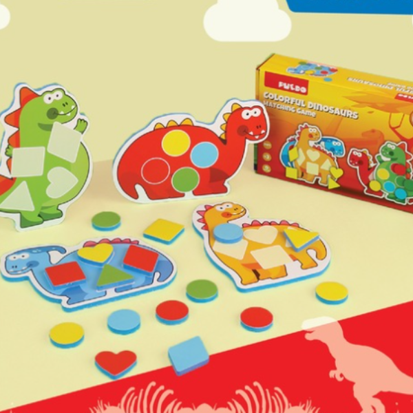 Joc educativ „Dinozauri colorați”, 20 elem. Joc educativ „Dinozauri colorați”, 20 elem.