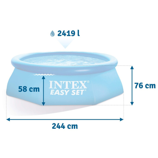 Piscina EASY SET 244×76см, 2419L (reparat) Piscina EASY SET 244×76см, 2419L (reparat)