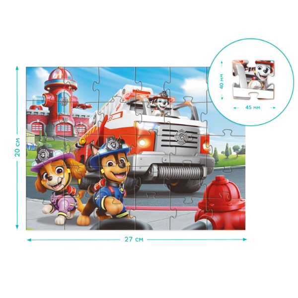 Puzzle „Patrula Cățelușilor: Misiunea de salvare la incendiu”, 30 elem. Puzzle „Patrula Cățelușilor: Misiunea de salvare la incendiu”, 30 elem.