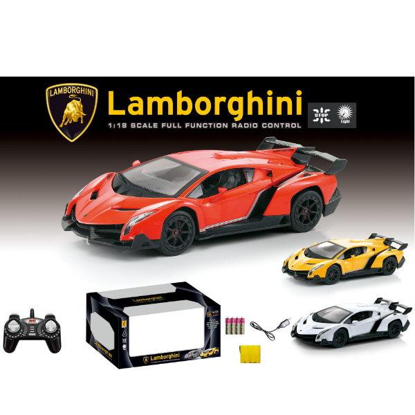 Lamborghini 1:18 cu telecomandă și baterie de 4.8V Lamborghini 1:18 cu telecomandă și baterie de 4.8V