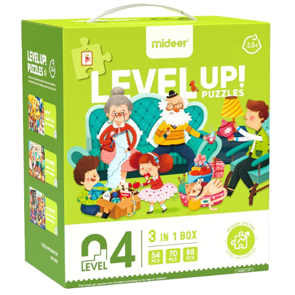 Seria de puzzle-uri „O zi din viața mea”, 3 în 1, nivelul 4 Seria de puzzle-uri „O zi din viața mea”, 3 în 1, nivelul 4