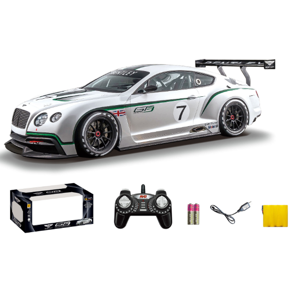 Bentley GT3 1:18 cu telecomandă și baterie de 4.8V Bentley GT3 1:18 cu telecomandă și baterie de 4.8V