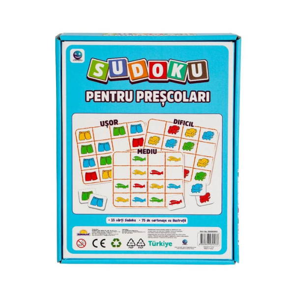 Joc de societate ”Sudoku pentru Preșcolari”, (ro) Joc de societate ”Sudoku pentru Preșcolari”, (ro)