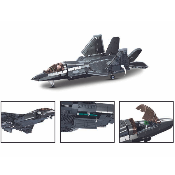 Конструктор “Самолет-невидимка Стелс J35”, масштаб 1:44, 812 элем. Конструктор “Самолет-невидимка Стелс J35”, масштаб 1:44, 812 элем.