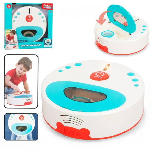 Mini-aspirator robot pentru copii „Curățenie Distractivă”