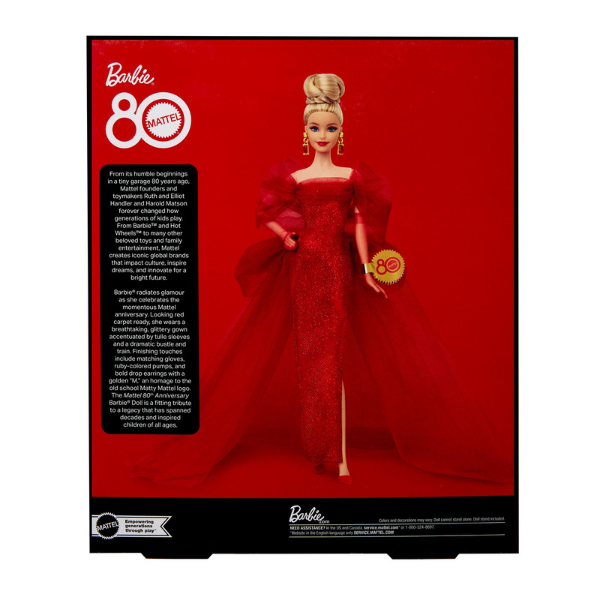 Коллекционная кукла Barbie к 80-летию Mattel Коллекционная кукла Barbie к 80-летию Mattel