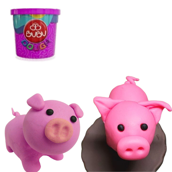 Plastilină de modelat PLAY DOUGH în borcănel, 1 x 125 g, roz