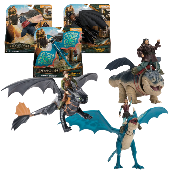 Figurine „Cum să îți dresezi dragonul: Dragon și Viking” (as.)