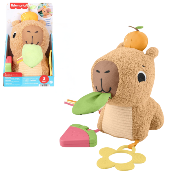 Плюшевая игрушка «Капибара» от Fisher-Price Плюшевая игрушка «Капибара» от Fisher-Price