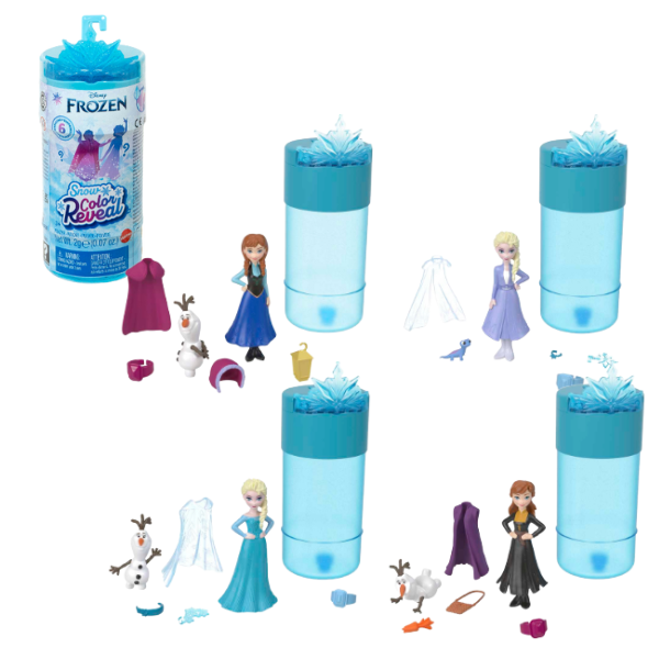 Snow Color Reveal Набор-сюрприз Disney Frozen, 4 модели