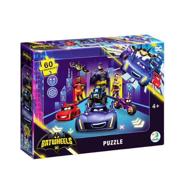 Puzzle „Batwheels: Originea Batwheels”, 60 elem. Puzzle „Batwheels: Originea Batwheels”, 60 elem.