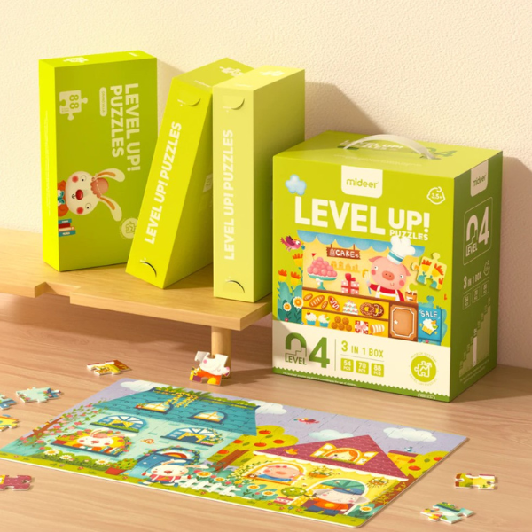 Seria de puzzle-uri „Orașul de basm”, 3 în 1, nivelul 4 Seria de puzzle-uri „Orașul de basm”, 3 în 1, nivelul 4