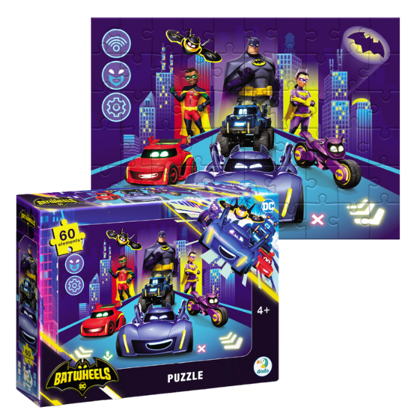 Puzzle „Batwheels: Originea Batwheels”, 60 elem. Puzzle „Batwheels: Originea Batwheels”, 60 elem.