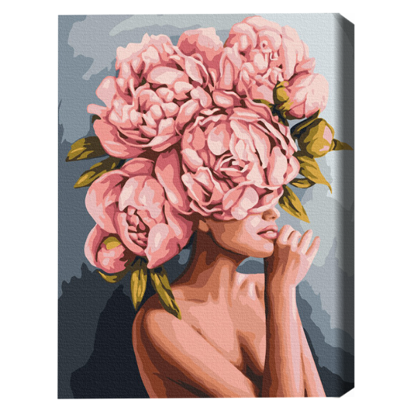 Pictură pe numere 40*50 cm (în cutie) – Atingere de bujori