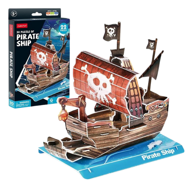 3D puzzle Nava Piratului, 22 elemente 3D puzzle Nava Piratului, 22 elemente