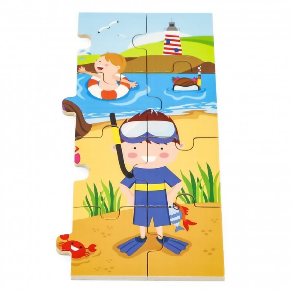 Puzzle din lemn „Vară”, 24 elem. Puzzle din lemn „Vară”, 24 elem.