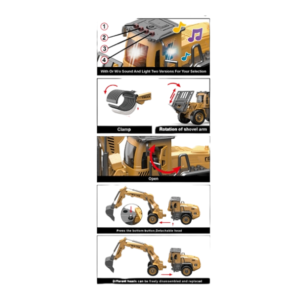 Игровой набор «Строительная техника» 2 в 1 Игровой набор «Строительная техника» 2 в 1