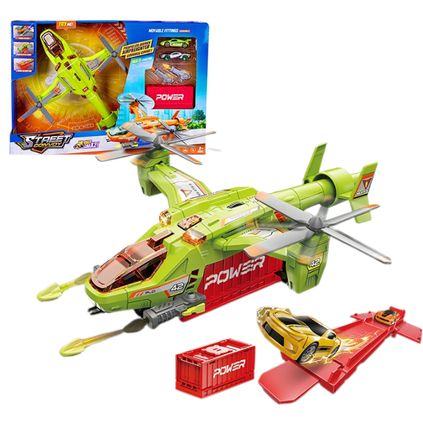 Set de joacă „Elicopter de vânătoare”, cu sunet, verde