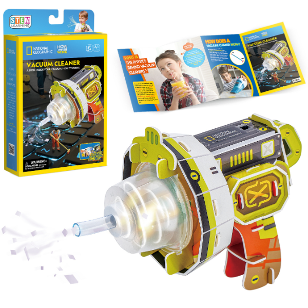 STEM Series 3D puzzle „Aspirator blaster” – сum funcționează aspiratorul, 31 elem. STEM Series 3D puzzle „Aspirator blaster” – сum funcționează aspiratorul, 31 elem.