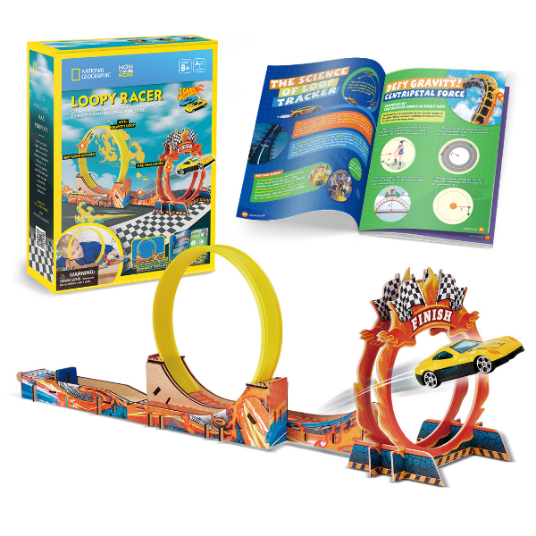 STEM Series 3D puzzle „Circuit de curse” cu 2 mașinuțe – studiem fizica buclei complete STEM Series 3D puzzle „Circuit de curse” cu 2 mașinuțe – studiem fizica buclei complete