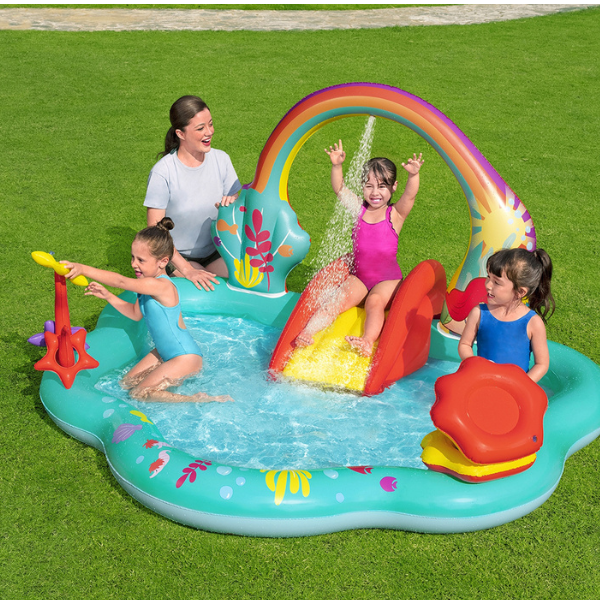 Bestway Centrul de joc gonflabil „Disney Sirena”, 221x193x140 cm, 2+ Bestway Centrul de joc gonflabil „Disney Sirena”, 221x193x140 cm, 2+