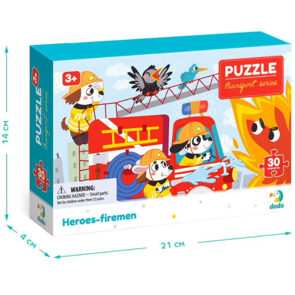 Puzzle „Eroii Pompieri”, seria Transport, 30 elem. Puzzle „Eroii Pompieri”, seria Transport, 30 elem.