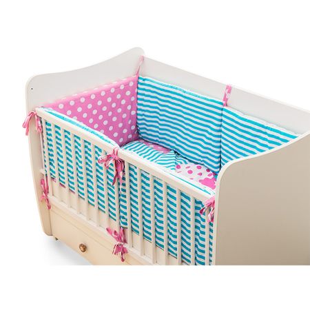 Lenjerie de pat și borduri de protecție „Elefanti” Lenjerie de pat și borduri de protecție „Elefanti”
