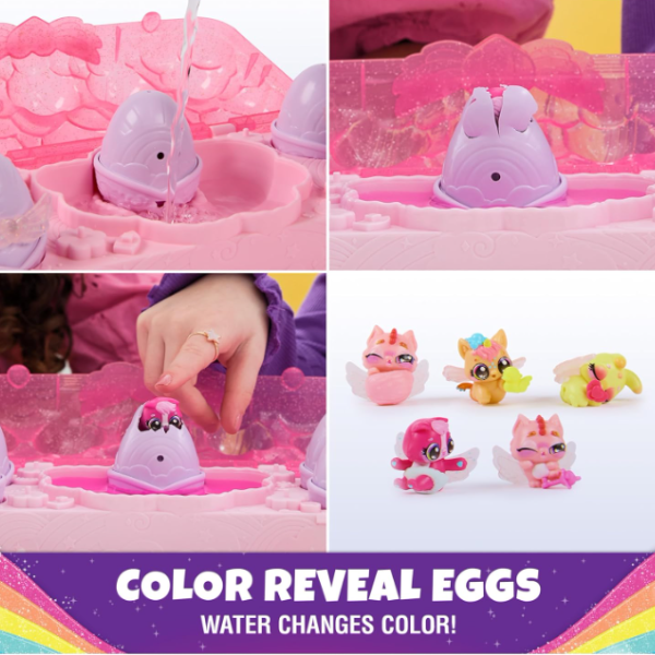 Радужный набор «Rainbow Splash» с мини-фигурками и аксессуарами, Hatchimals Alive Радужный набор «Rainbow Splash» с мини-фигурками и аксессуарами, Hatchimals Alive