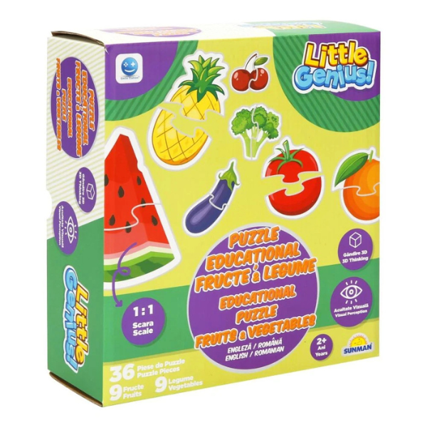 Puzzle ”Fructe și legume”, 36 elem. Puzzle ”Fructe și legume”, 36 elem.