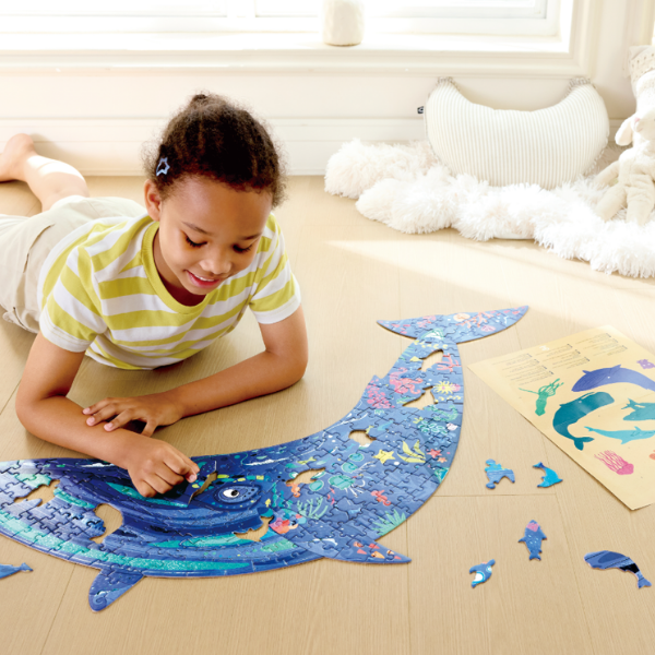 Puzzle de podea „Balena cu cocoașă”, 200 elem. Puzzle de podea „Balena cu cocoașă”, 200 elem.