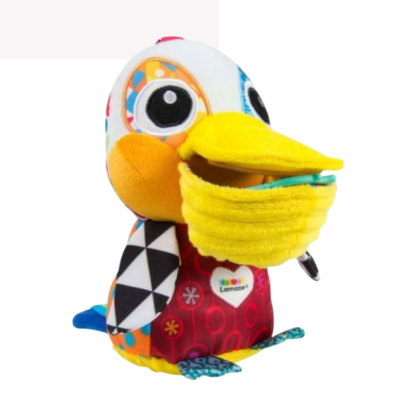 Jucărie moale pentru dezvoltare cu sunete „Pelicanul Philip” Jucărie moale pentru dezvoltare cu sunete „Pelicanul Philip”