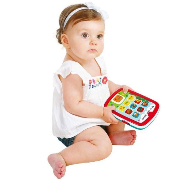 Jucarie interactiva „Tableta” cu muzica si lumina Jucarie interactiva „Tableta” cu muzica si lumina