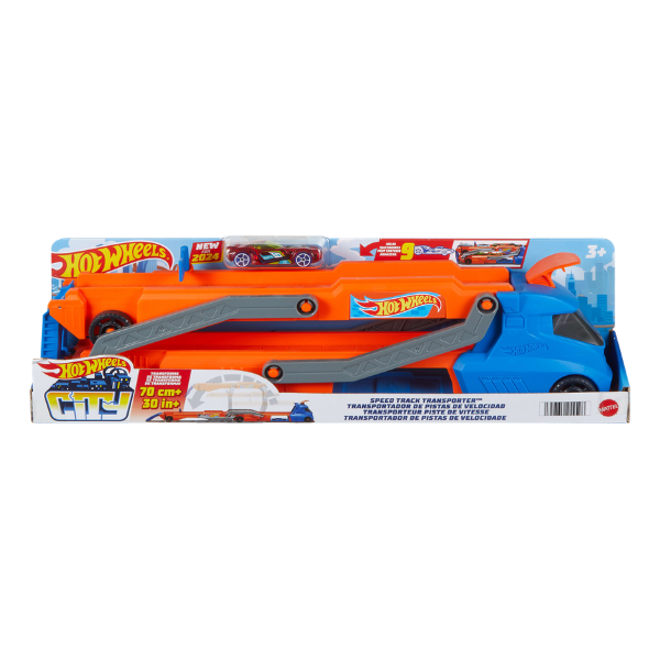 Transportator cu Circuit Hot Wheels Speed Track Transportator cu Circuit Hot Wheels Speed Track