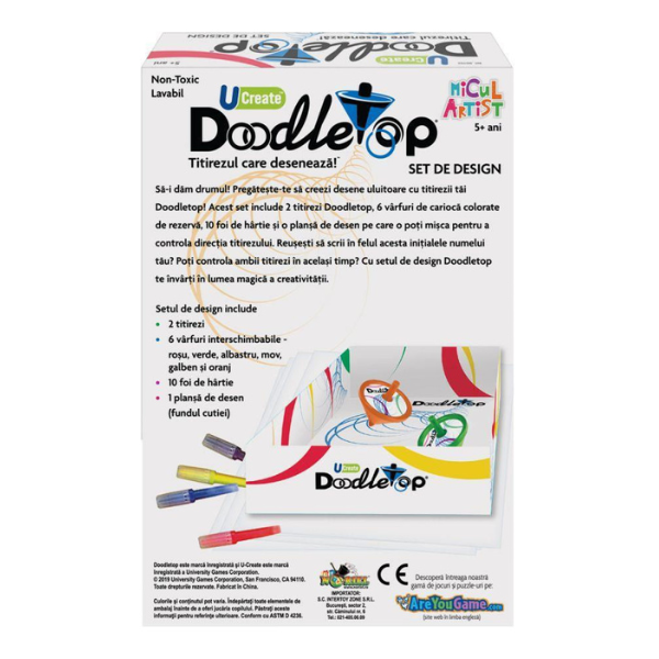 Set de creație „Desen de sus – Doddletop Design Kit” Set de creație „Desen de sus – Doddletop Design Kit”