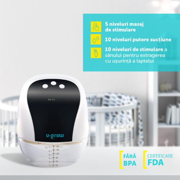 Pompa de sân electrică și portabilă U-Grow Pompa de sân electrică și portabilă U-Grow