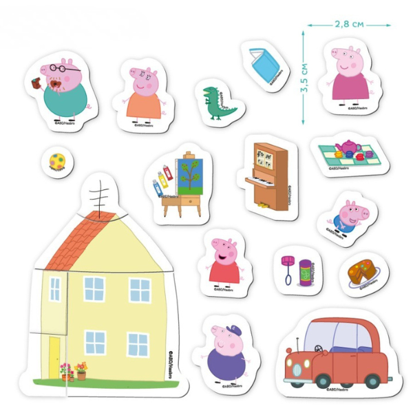 Joc magnetic „Casa de vis”, seria Peppa Pig, 20 elem. Joc magnetic „Casa de vis”, seria Peppa Pig, 20 elem.