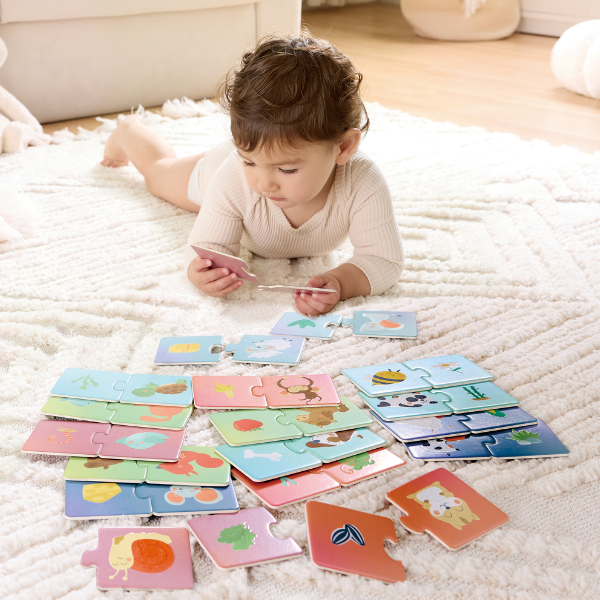Puzzle joc „Potrivește perechea – Ora gustării animalelor” Puzzle joc „Potrivește perechea – Ora gustării animalelor”