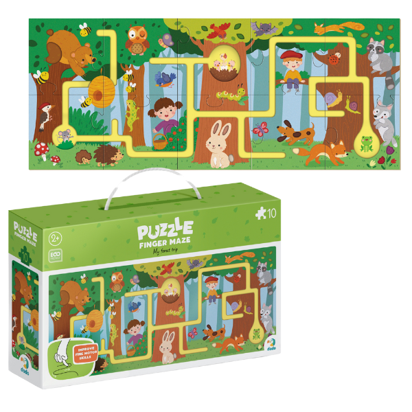 Puzzle-labirint „Călătoria mea prin pădure”, 10 el. Puzzle-labirint „Călătoria mea prin pădure”, 10 el.
