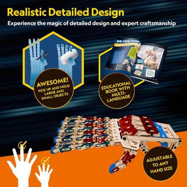 STEM Series 3D puzzle „Mână robotică” – studiem mecanica și robotica STEM Series 3D puzzle „Mână robotică” – studiem mecanica și robotica