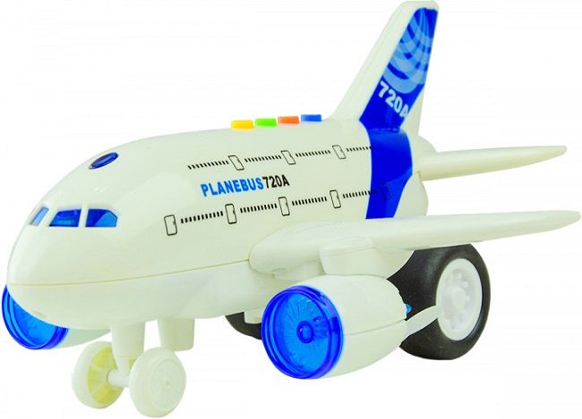 1:160 Инерционный Самолет «Planebus 720A» (свет / звук) 1:160 Инерционный Самолет «Planebus 720A» (свет / звук)