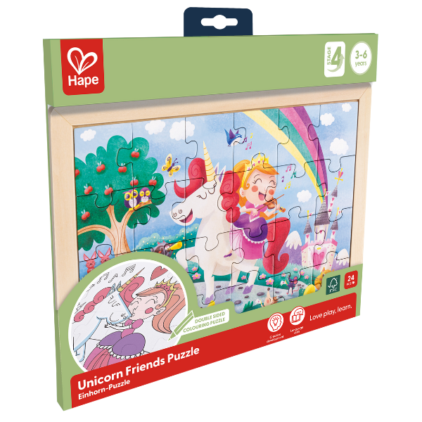 Puzzle 2 în 1 „Unicorn și prieteni” Puzzle 2 în 1 „Unicorn și prieteni”