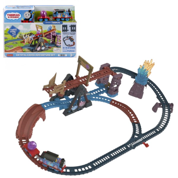 Set de tren „Aventuri în peșterile de cristal”, Thomas și prietenii