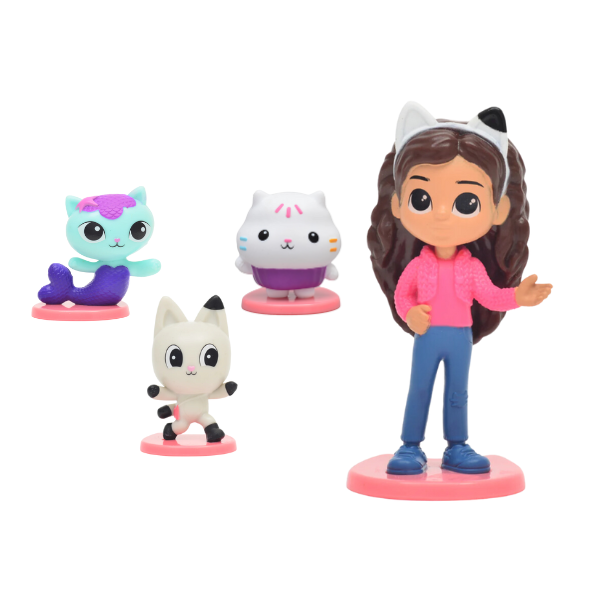 Set de figurine-mini (4 personaje), Gabby’s Dollhouse Set de figurine-mini (4 personaje), Gabby’s Dollhouse