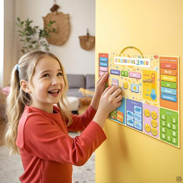 Calendar educativ magnetic, (ro) Calendar educativ magnetic, (ro)