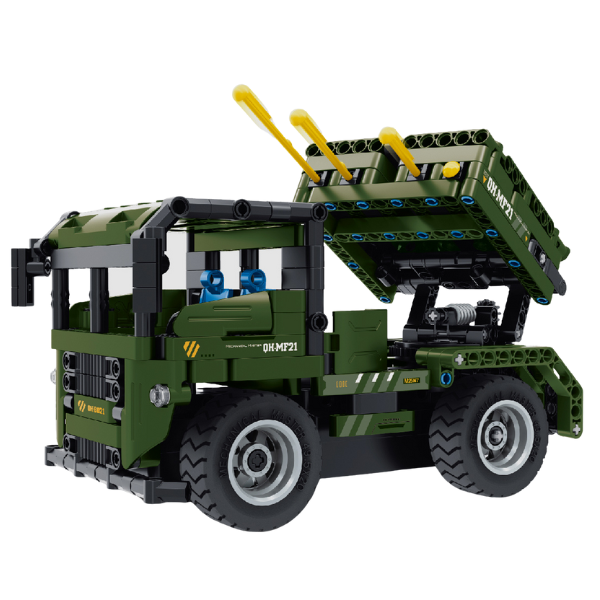 Set de construcție 2 în 1 iM Master Mechanical Master „Mașină militară”, cu telecomandă, 364 piese Set de construcție 2 în 1 iM Master Mechanical Master „Mașină militară”, cu telecomandă, 364 piese