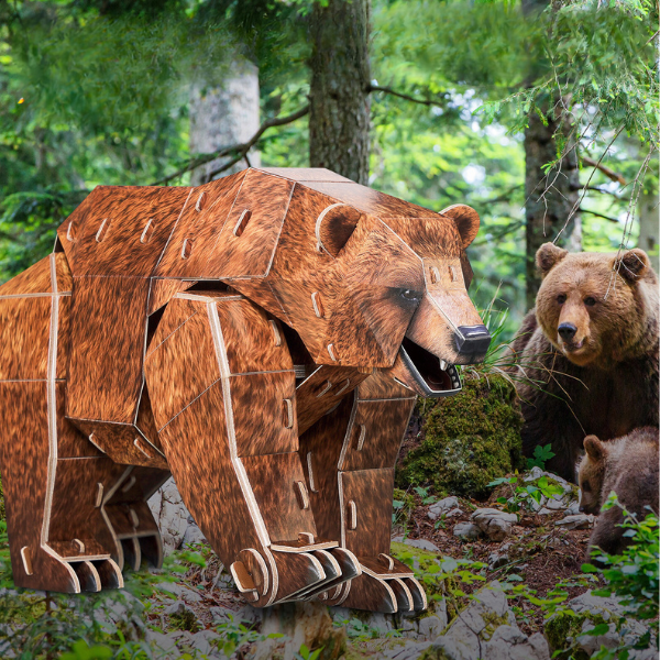3D puzzle „Urs brun”, 88 elemente 3D puzzle „Urs brun”, 88 elemente