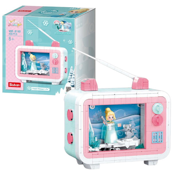 Set de construcție ”Desenul animat Frozen la TV”, 400 elem. Set de construcție ”Desenul animat Frozen la TV”, 400 elem.