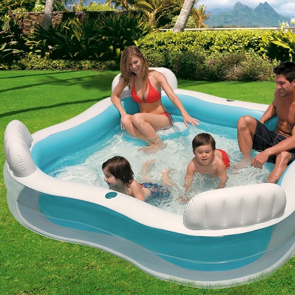 INTEX Piscină gonflabilă pentru familie 229x229x66 cm, 990 L, 3+ INTEX Piscină gonflabilă pentru familie 229x229x66 cm, 990 L, 3+
