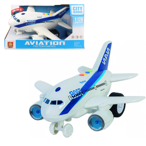 1:120 Avion cu inertie „Planebus 730B” (lumina/sunet)